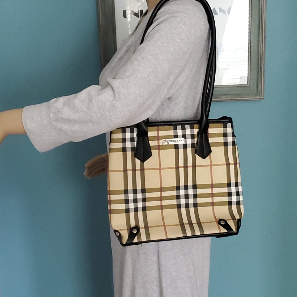 Authentic Vintage Burberry Nova Check Mini Tote - Picture 6 of 16